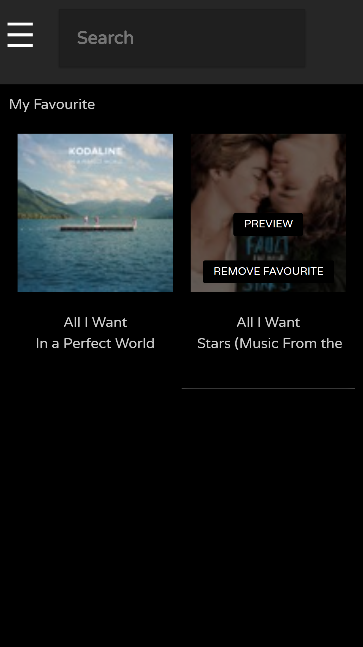 Spotify Music Explorer - Search Results
